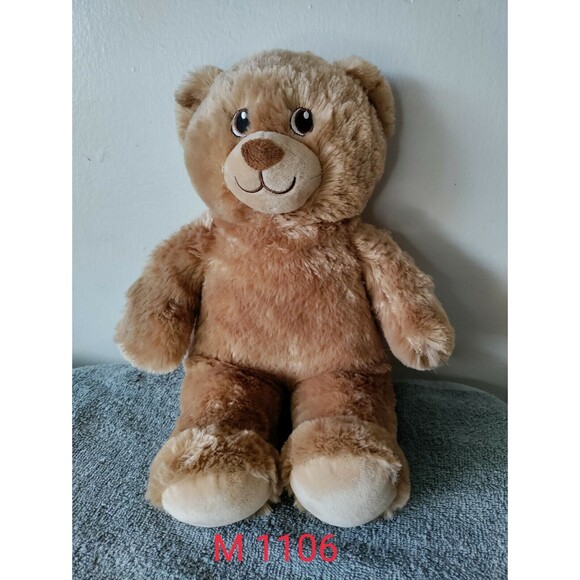 Build A Bear Teddy W.S. Beige Brown Stuffed Animal Plush Toy Soft Eyes  15" inc - Picture 1 of 5